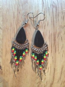 Peruvian dainty Rasta earrings