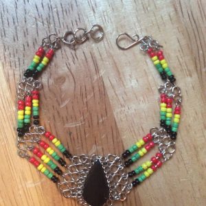 Peruvian dainty Rasta bracelet