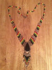 Peruvian dainty Rasta necklace
