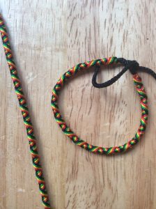 Rasta rope friendship bracelet