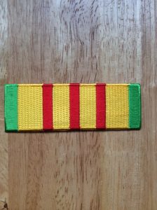 Red Gold and Green oblong patch