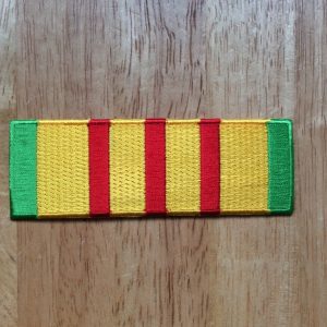 Red Gold and Green oblong patch