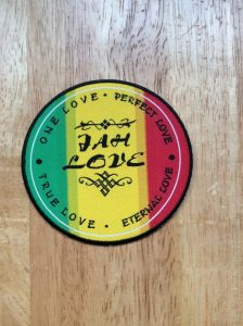 Jah Love Iron on Patch