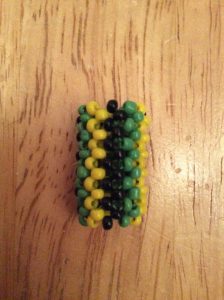 Jamaica dreadlock ring/bead