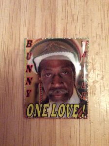Bunny Wailer handmade badge - One Love