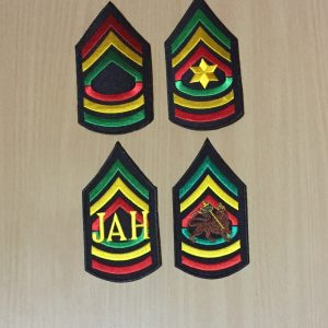 Rasta chevron patches