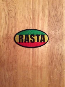 Rasta oval patch