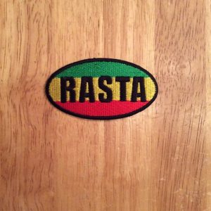 Rasta oval patch