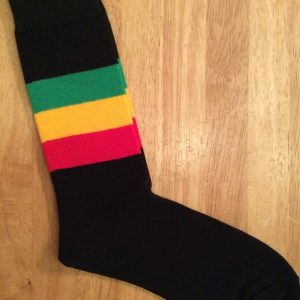 Rasta stripe socks