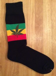 Rasta Leaf socks