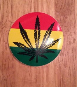 Rasta leaf sticker