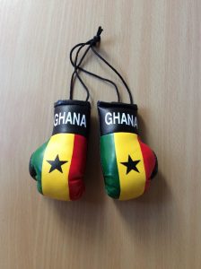 Ghana mini hanging boxing gloves