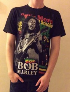 Bob Marley tshirt...The more I smoke...