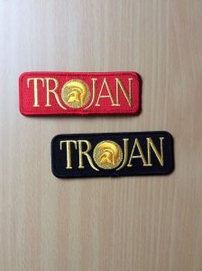 Trojan Iron on Patch