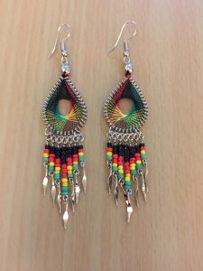 Rasta Teardrop earrings - style 2