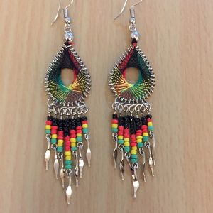 Rasta Teardrop earrings - style 2
