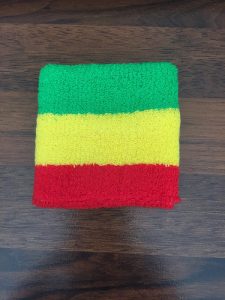 Rasta stripe sweatband