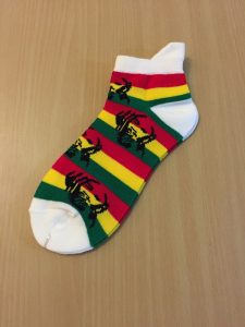 Bob Marley ankle socks - white