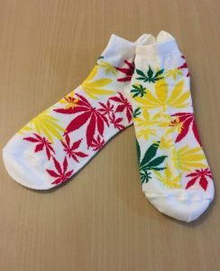 Leaf ankle/trainer socks - white