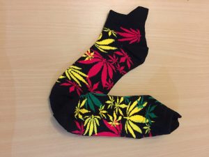 Leaf ankle/trainer sock - black
