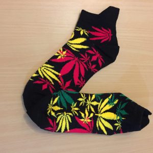 Leaf ankle/trainer sock - black