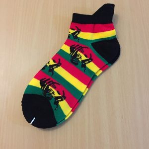 Bob Marley ankle socks - black