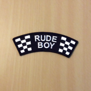 Rude Boy chequered patch