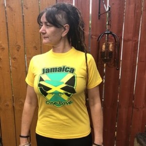 Jamaica One Love tshirt-yellow