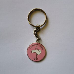 Northern Soul Girl Keyring