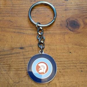 Mod Trojan bullseye keyring
