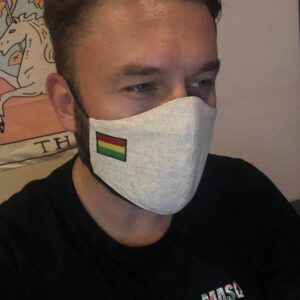 Hemp Rasta face mask