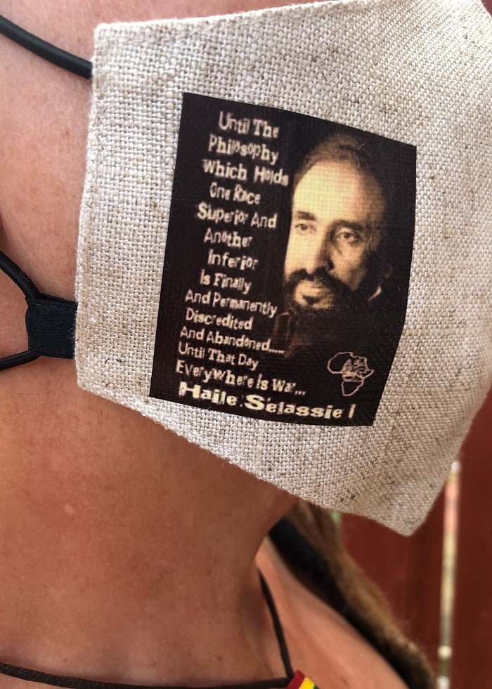 Hemp Selassie face mask - Image 4