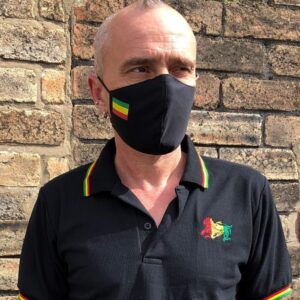 Rasta flag face mask