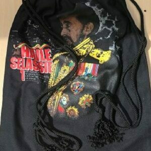 Haile Selassie drawstring bag