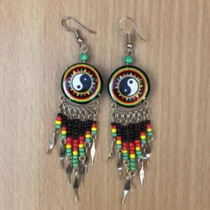 Ying Yang cascade beadwork