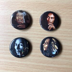 Marley badges set of 4