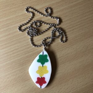 Rasta handmade star necklace