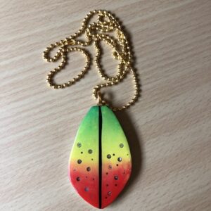 Handmade Rasta bubble necklace