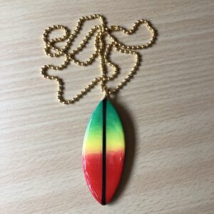 Rasta leaf necklace