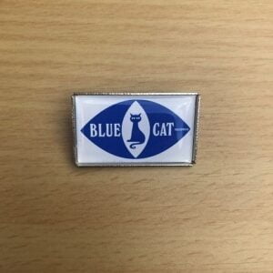 Blue Cat Records pin badge