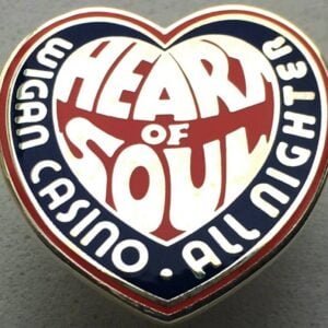 Wigan Casino Heart pin Badge