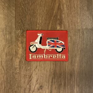 Lambretta scooter patch - red