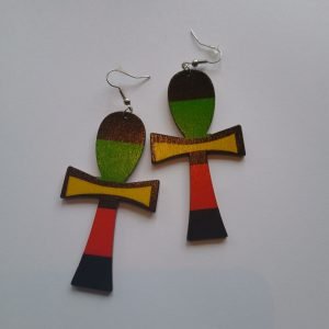 Ankh Rasta earrings