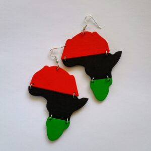 Pan Africa Wooden Earrings