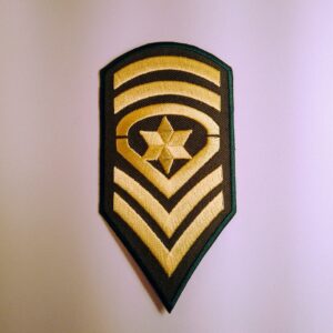 Khaki/Gold Star Chevron
