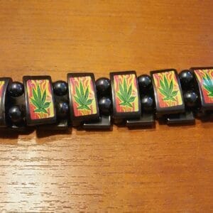 Haematite/Leaf/Fire Bracelet