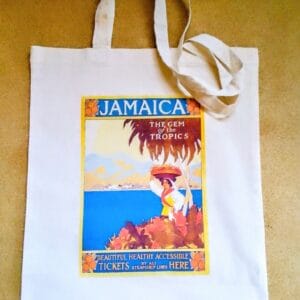 Vintage Style Jamaica Tote Bag