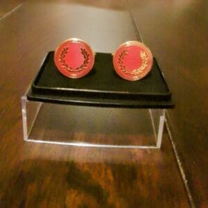 Fred Perry Red/Gold Cufflinks