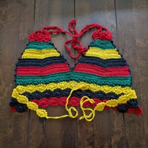 Rasta Crochet Tie On Top - Size 14/16
