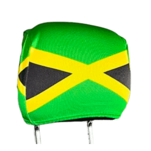 Pair Car Headrest Covers - Jamaica